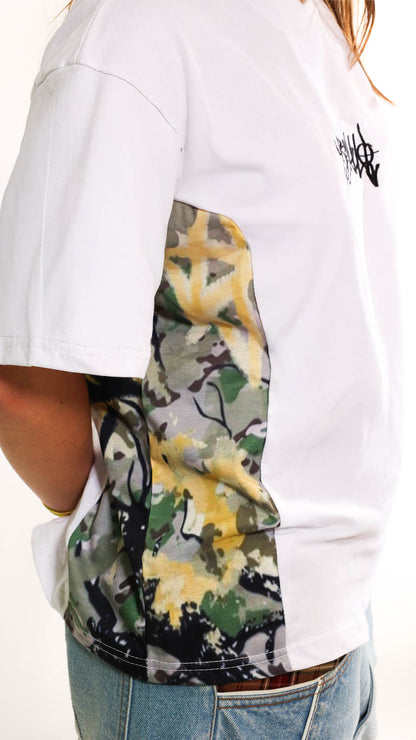 Zéphyr Camo tee blanc